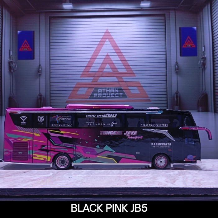 MINIATUR BUS PAPERCRAFT BLACKPINK JB5 TUNGGAL JAYA HADIAH