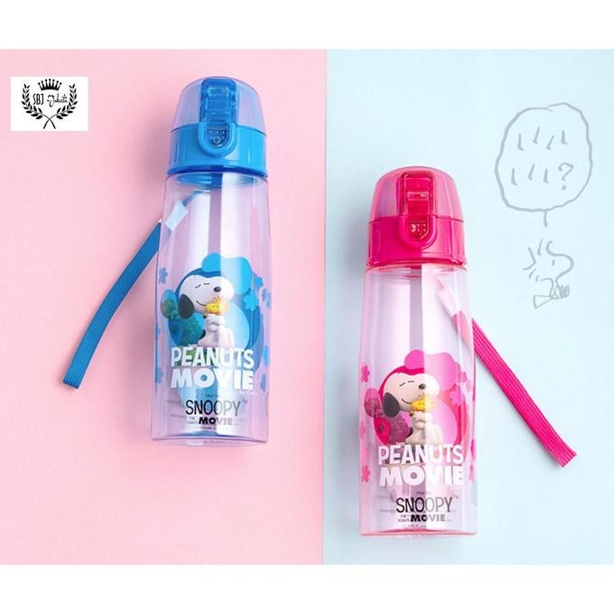 BOTOL MINUM PLASTIK ANAK BPA FREE 520 ML SNOOPY ORIGINAL