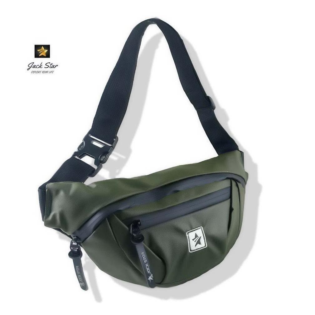 Waist Bag Pria Water Prof Tas Selempang  Jackstar 99 Wasitbag Waterproof Tas Dada Tas Pinggang Promo