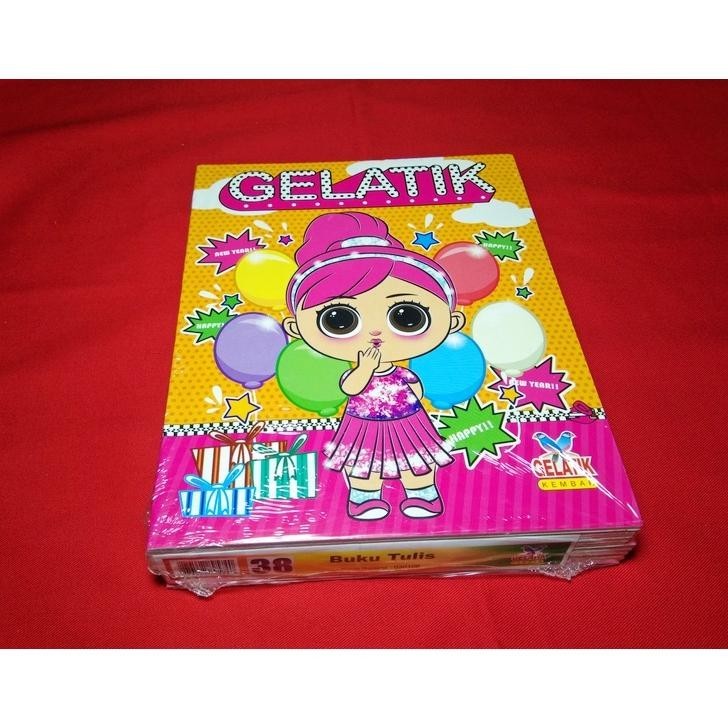 

GELATIK KEMBAR BUKU TULIS 38 LBR ( 1 PACK - 10 PCS ) BISA COD