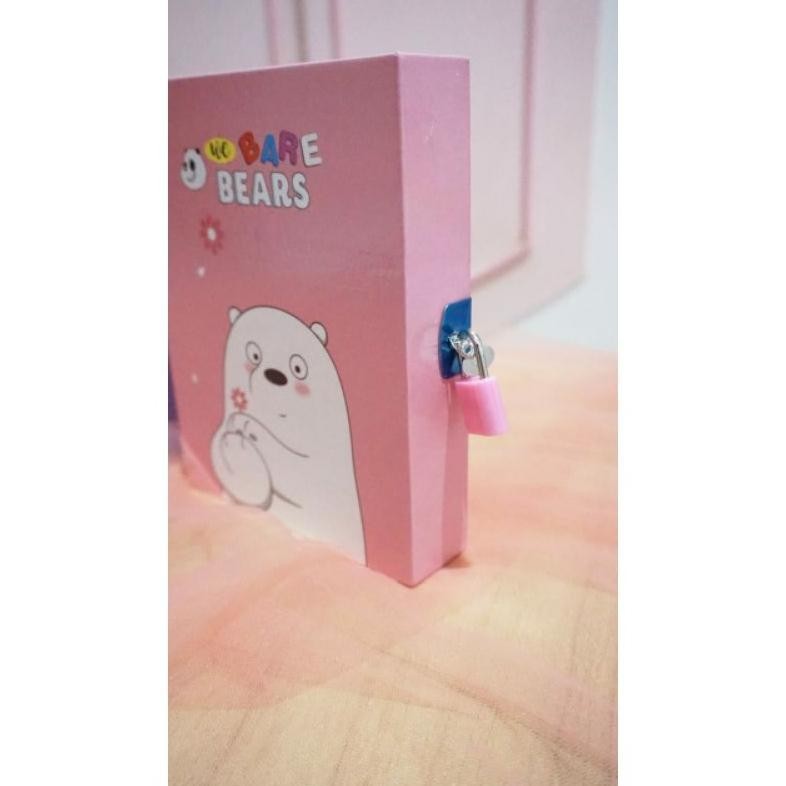

DIARY GEMBOK WE BARE BEARS NOTEBOOK GRIZZLY ICE BEAR PAN PAN BUKU HARIAN TERLARIS