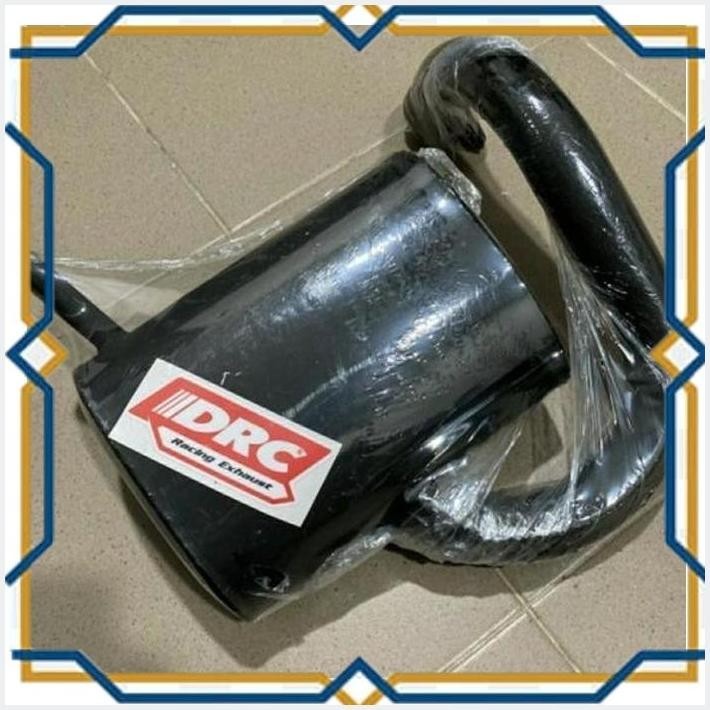 [KKG] KNALPOT DRC RACING BLACK TAHU VESPA SUPER, SPRINT, PS & PX