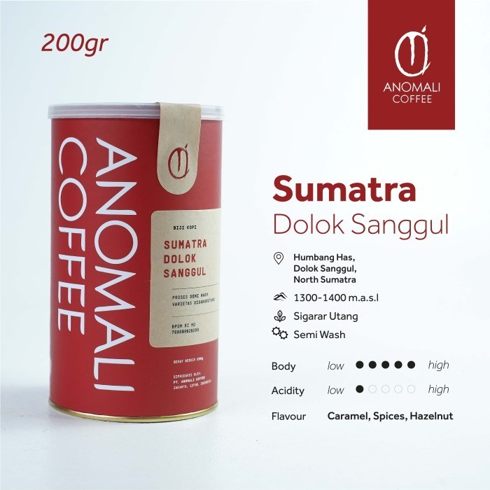 

Ready Anomali Coffee Biji Kopi Sumatra Dolok Sanggul