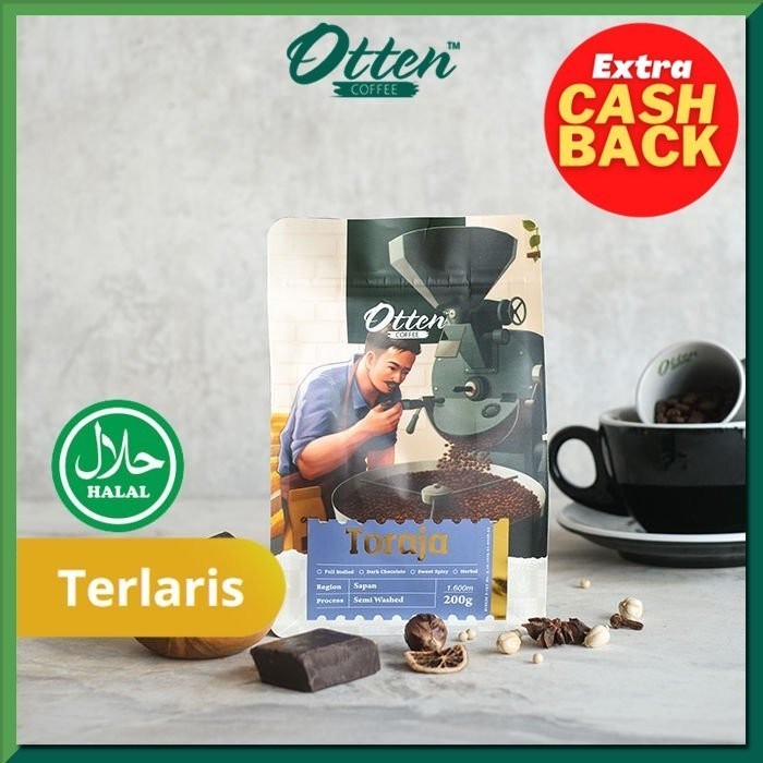 

Ready Kopi Arabica Toraja Sapan 200g - Otten Coffee