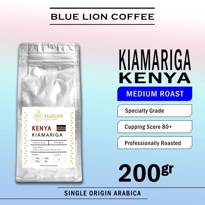 

Ready Blue Lion Coffee Kenya Kiamariga 200 gram Kopi