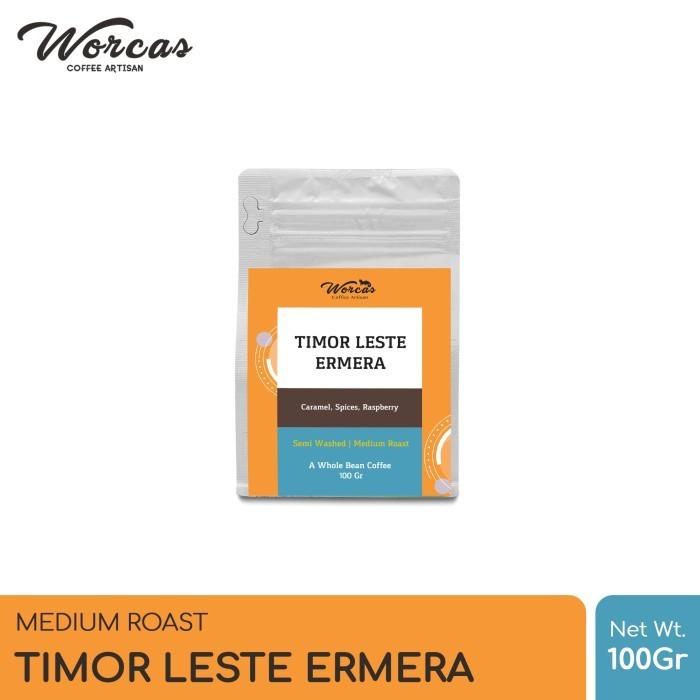 

Ready WORCAS Arabica Timor Leste Ermera 100 Gram - Medium Roasted Coffee