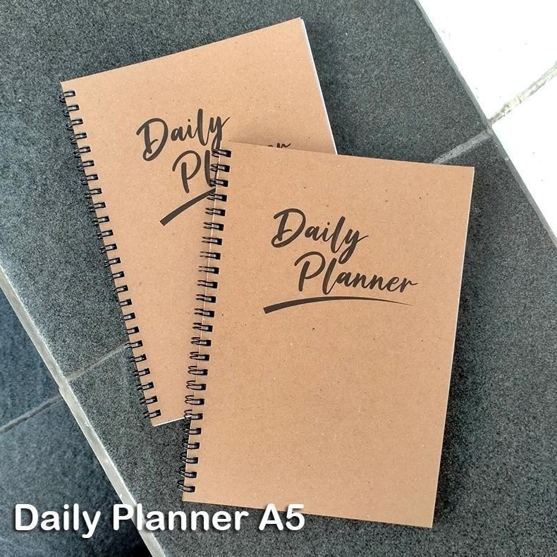 

BUKU DAILY PLANNER ISI 100 HALAMAN KRAFT VINTAGE AESTHETIC TERLARIS