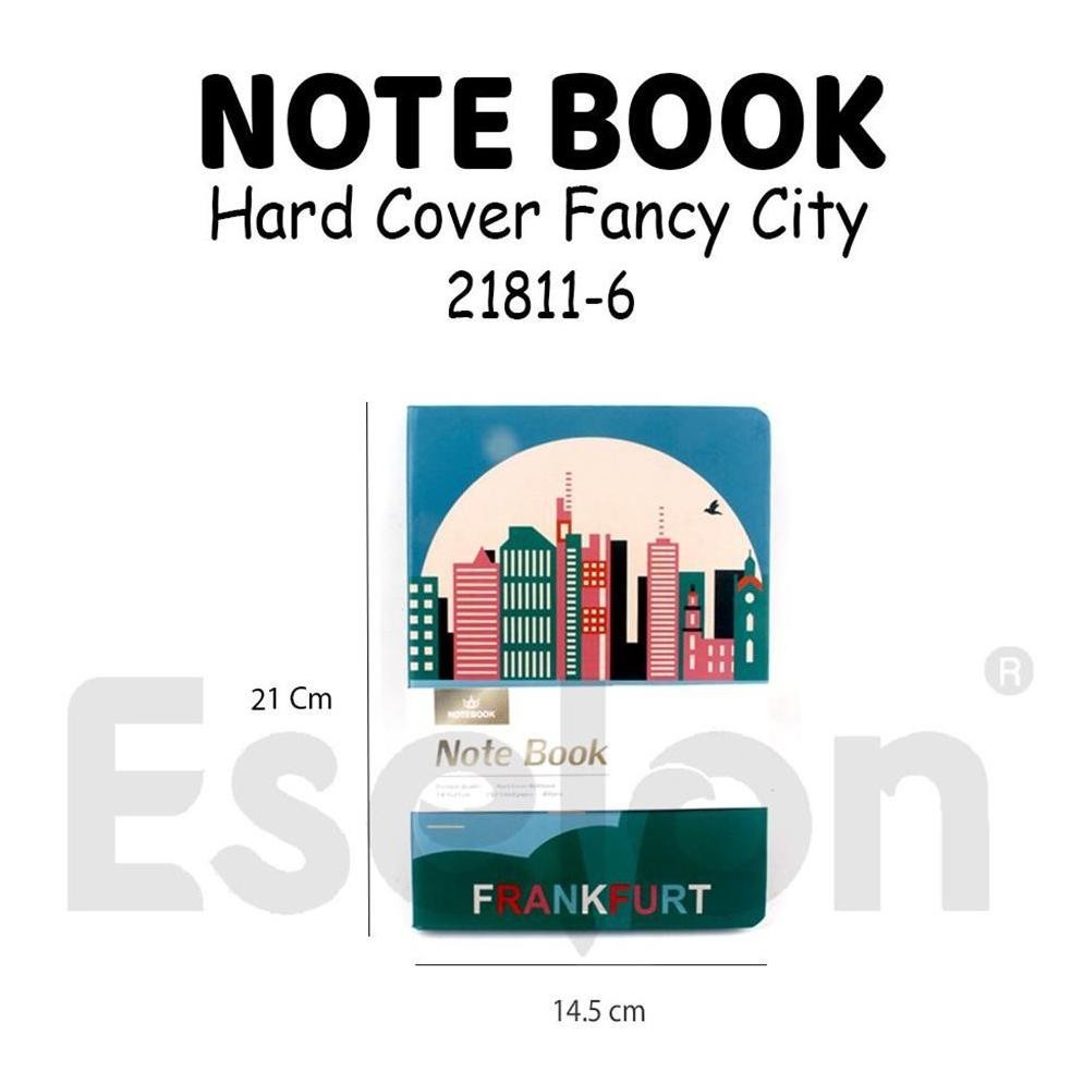 

HARD COVER NOTEBOOK A5 FANCY CITY 21811-6 / NOTEBOOK A5 96 LEMBAR SIAP KIRIM