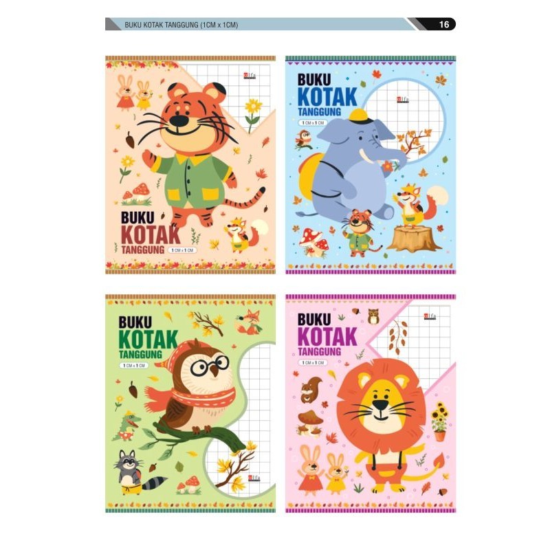 

10pcs (1pack) Buku kotak tanggung 38 lembar/Buku kotak tanggung Alfa newstar 38 lembar/Buku kotak tanggung