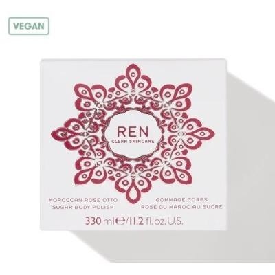REN Clean Skincare Moroccan Rose Otto Sugar Body Polish Scrub ___Oasis