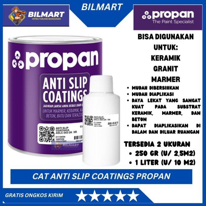 Propan Anti Slip Coating 1 Kg set Cat Pelapis Lantai