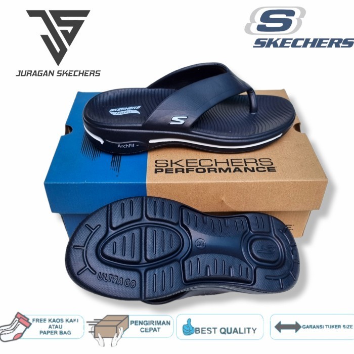 Cabre Sandal Skechers Arch Fit/Sandal Jepit Pria/ Sabdal Skechers Pria