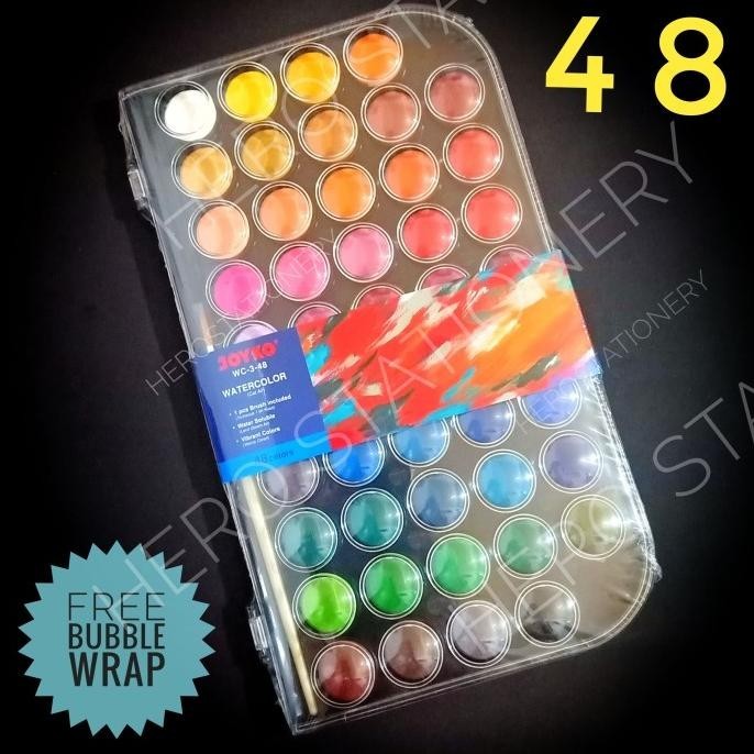 

Set cat air water color watercolor joyko 48 warna WC-3-48 BS