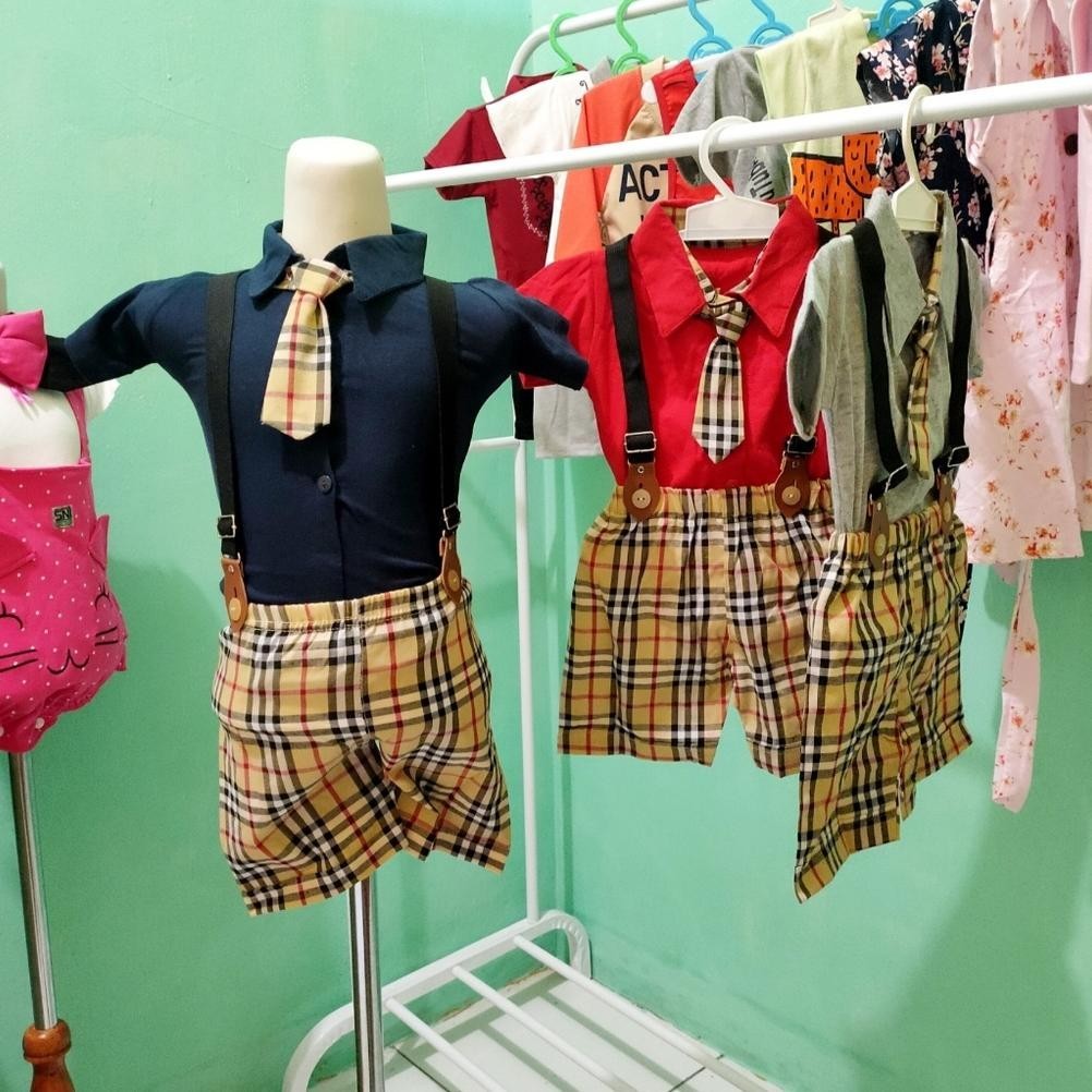 Baju Bayi Kemeja Cowok Laki Laki Pria Newborn Import 0 6 Bulan 1 2 3 Tahun Polo