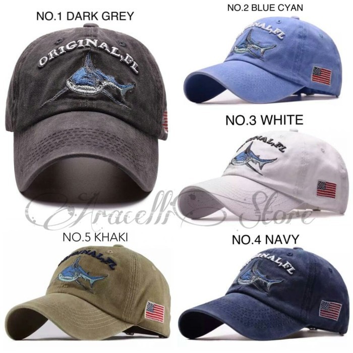 Topi Mancing Mania Shark / Jual Topi Mancing Keren Usa