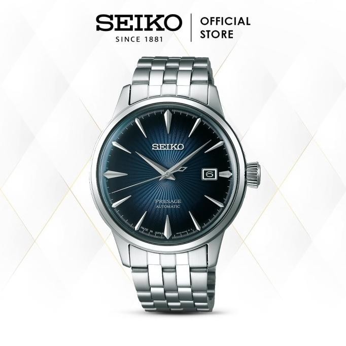 Jam Tangan Pria Seiko SRPB41J1 Presage Bluemoon Cocktail Auto Dial
