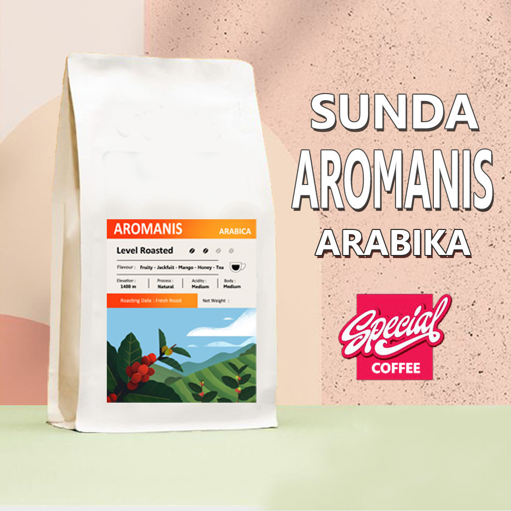 

Kopi Sunda Aromanis Arabica 500 Gram - Biji/Bubuk - Kopi Sunda Arabika Premium Coffee