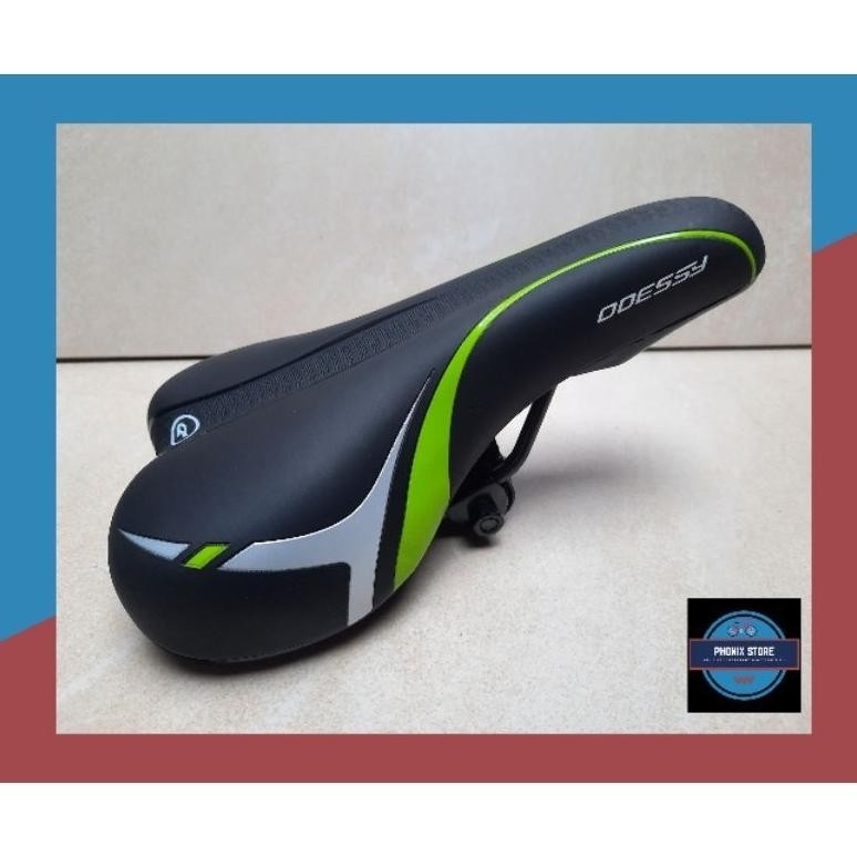 LKJ Jok sepeda Sadel Empuk Saddle Sadel Lebar Empuk Hitam Mini Odessy Sadel Per Hitam Lebar Sadel Jo