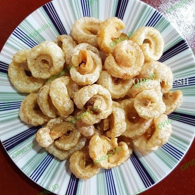 

kerupuk kulit babi/krubi/kerupuk kulit babi samcan opig 250gr MRS04