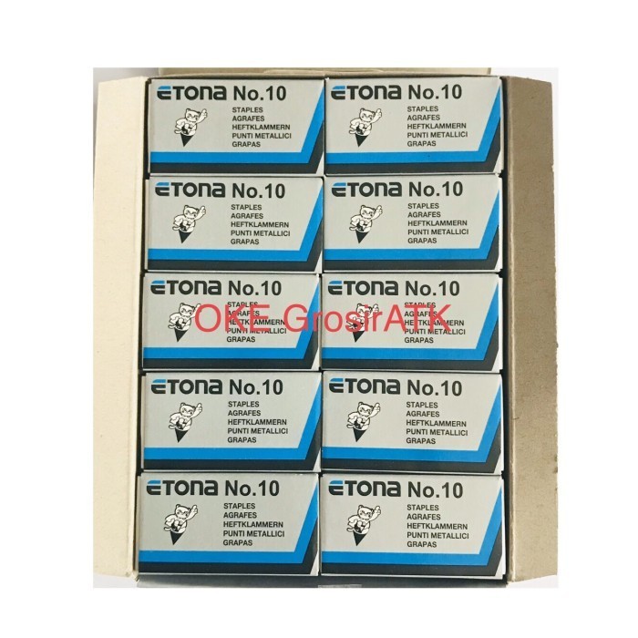 

Isi Staples Etona no.10 (1 pak isi 20 kotak kecil) K01