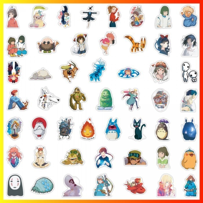 

Sticker Pack Stiker Vinyl 100 pcs Anime Studio Ghibli Hayao Miyazaki K01