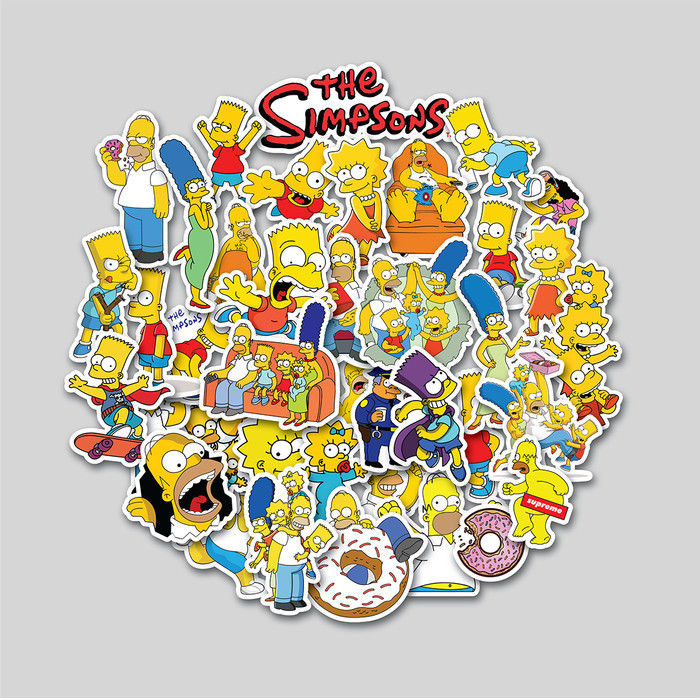 

STICKER PACK THE SIMPSONS STICKER TUMBLER STIKER LAPTOP KOPER HELM K01