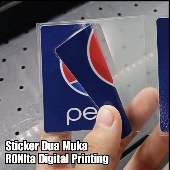 

Cetak Stiker Premium RDS TRANSPARAN SUPER CLEAR Diecut A2 (45x60cm) Tinta UV & Tinta Putih K01