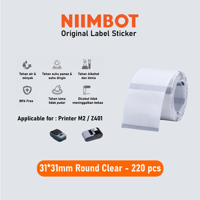 

Label Stiker Ribn Pita NIIMT M2 Z401 Lebar 20-50 mm de QR Kantor Bisnis Parfum Kosmetik Makanan