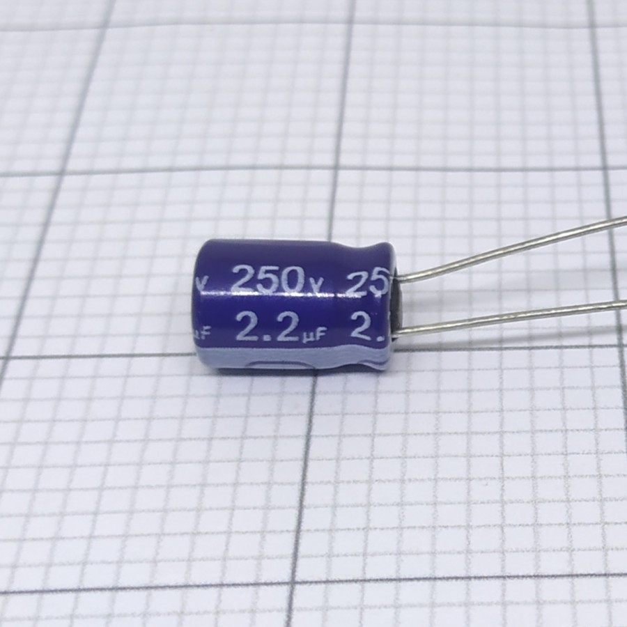 Elco 2,2uf 250v / Kapasitor Elco 2,2uf 250v / Elco 2,2 - 250V ST