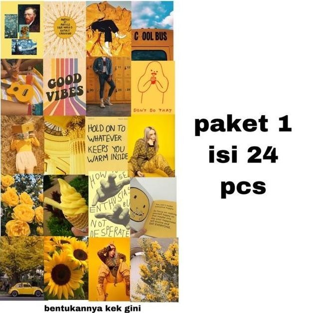 

Murah! PAKET POSTER A5 (isi 24) collage kit y2k aesthetic color theme K01
