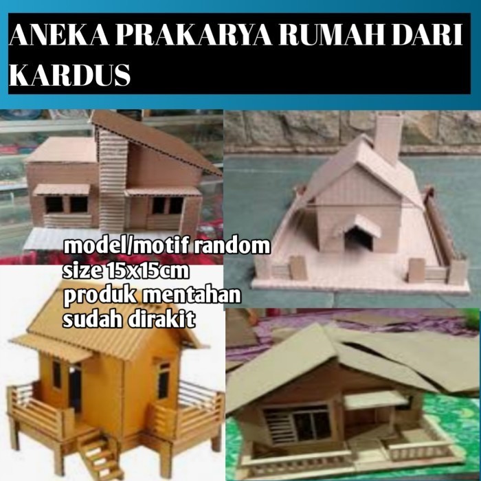 

prakarya rumah kardus