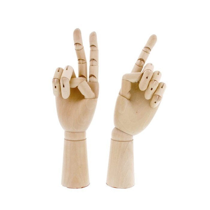 

Ready Wooden Hand - Manikin tangan terbuat dari kayu - 8