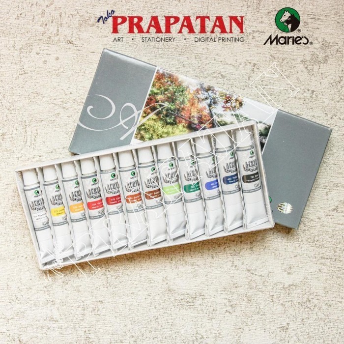

Ready Maries Acrylic Paint / Cat Akrilik Maries set (12x12ml)