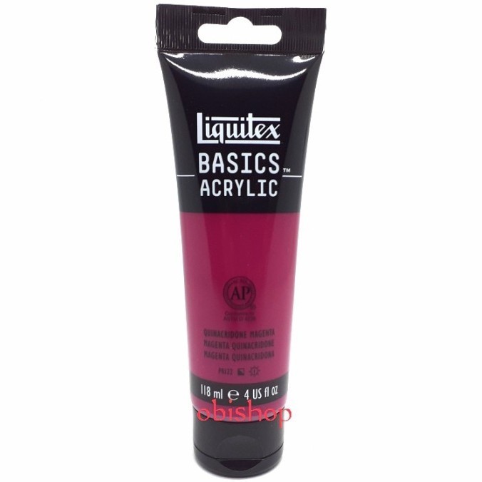 

Ready Cat Akrilik Liquitex Basics Acrylic 118ml Quinacridone Magenta
