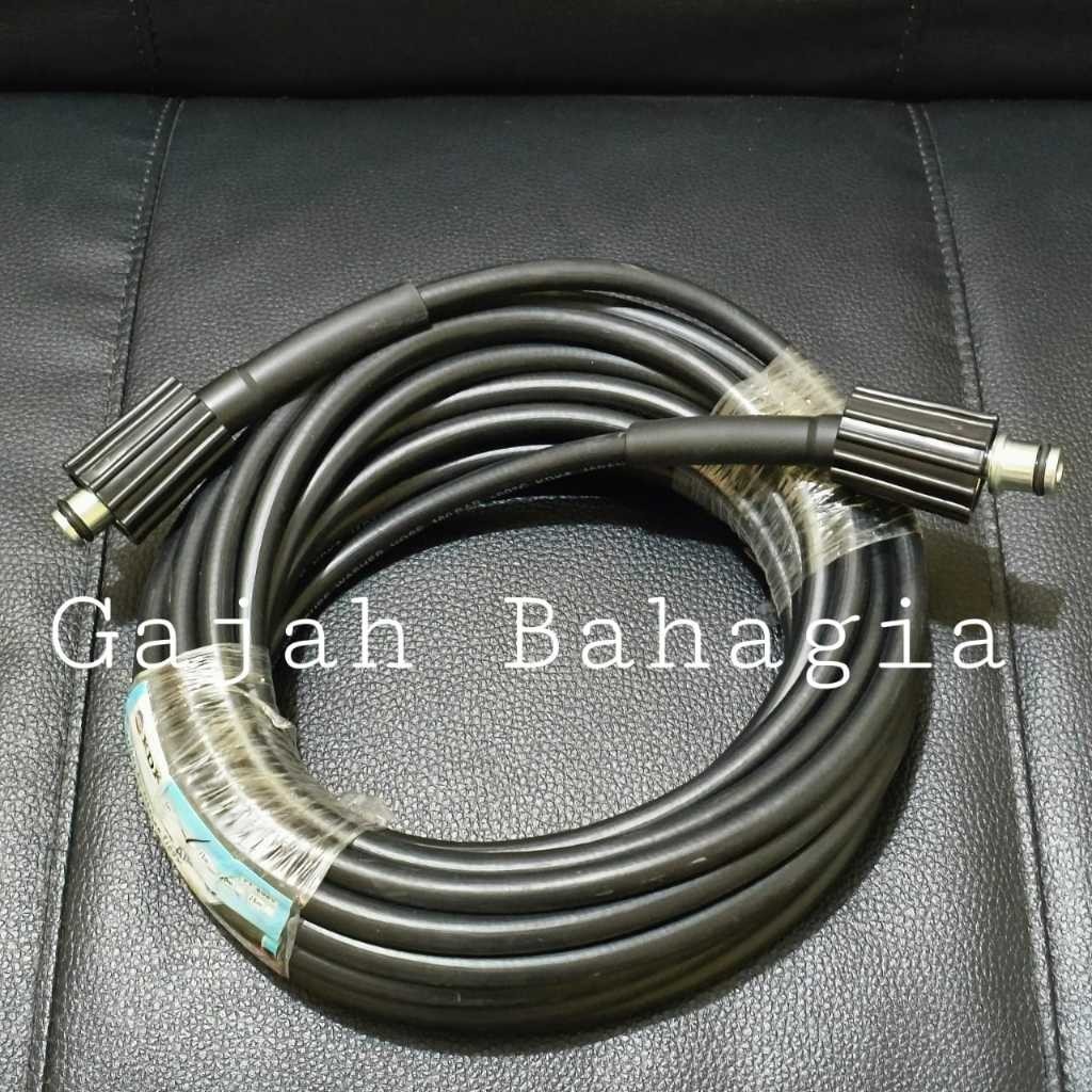 Selang Steam Jet Cleaner 5M / 10M Drat M22 High Pressure Hose Sprayer