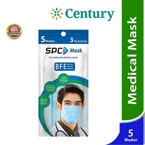 Masker 3 Ply Earloop SPC isi 5