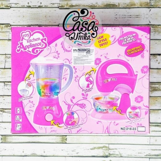 Mainan Anak Blender dan Mixer Baterai Set My Kitchen Appliances 018-03