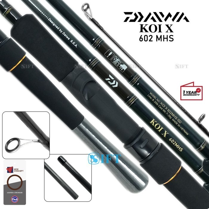 Ready Joran DAIWA KOI X Fuji Guides Galapung Mas Galatama Lele Bawal IFT