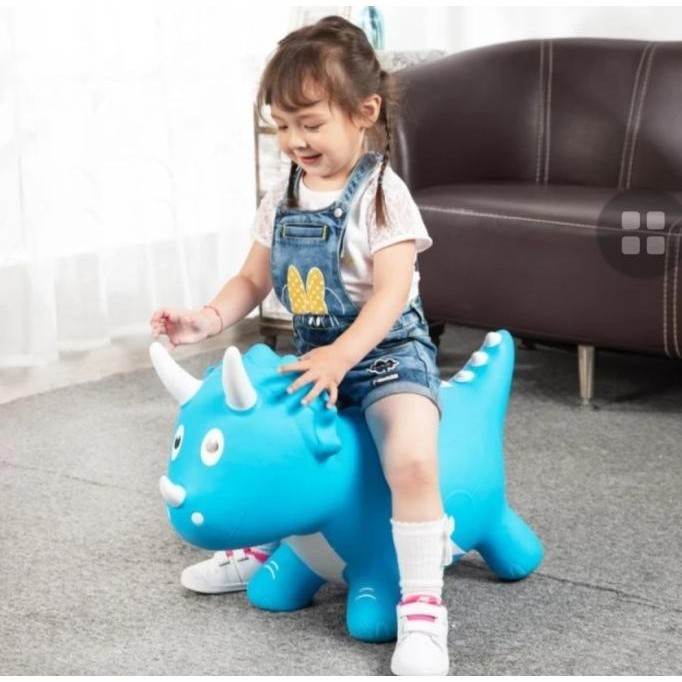 MAINAN KUDA KUDAAN JUMPING ANIMAL KARET TEBAL MUSIK BESAR EDUKASI ANAK