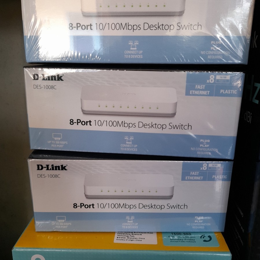 switch hub 8 port D-LINK DS-1008C