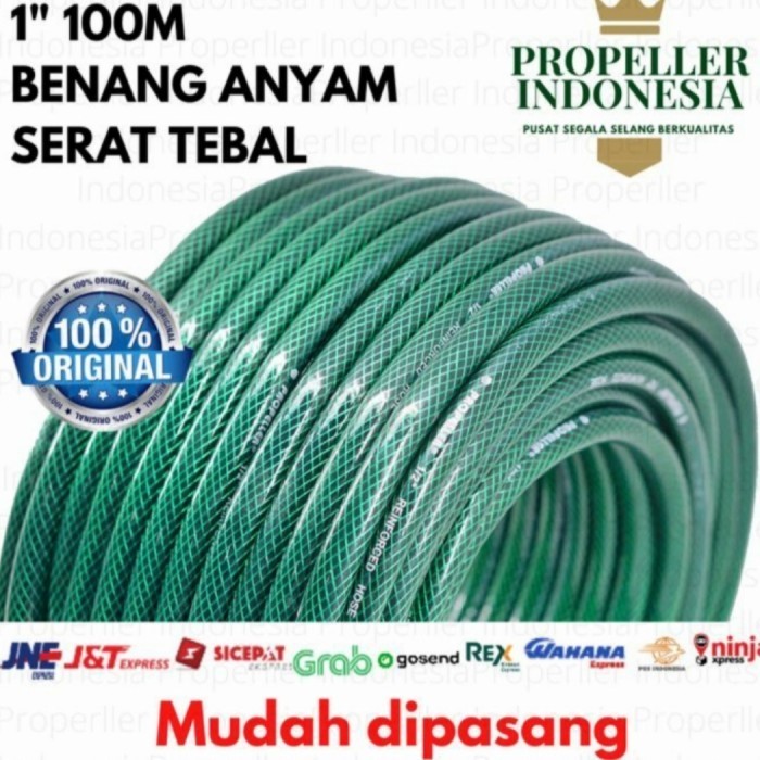 Selang Air Anti Lumut 1" Inch 100 Meter / Selang Air Benang 1" 100M