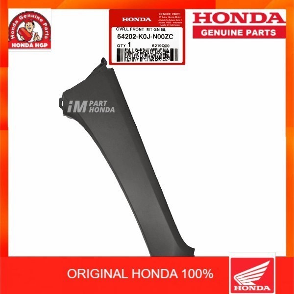 64202-K0J-N00Zc Cover L Front Sayap Kiri Genio Hitam Dof Ori