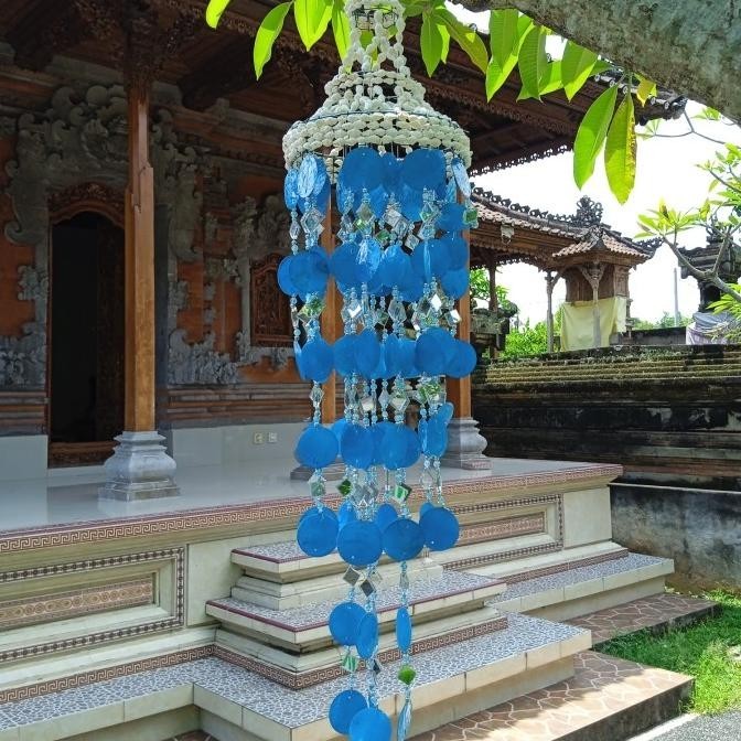 TERMURAH - Lonceng Kerang Simping Lonceng Angin Wind Chimes Unik Elegant Dekorasi