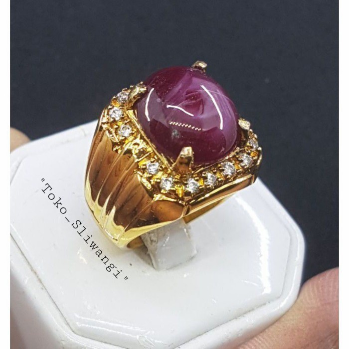 Ready Batu permata natural Ruby star Burma Asli original