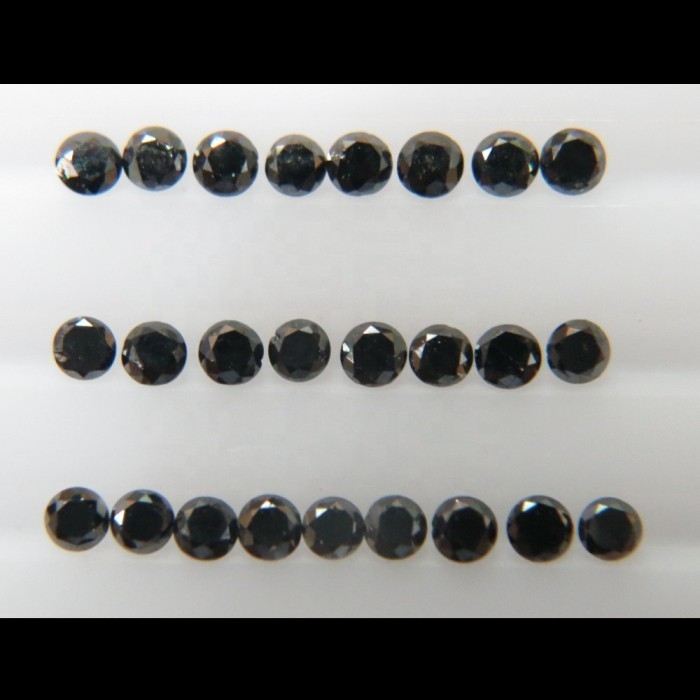 Ready Grosir  Natural Black Diamond/Berlian Hitam Asli Tabur 2.5mm Murah