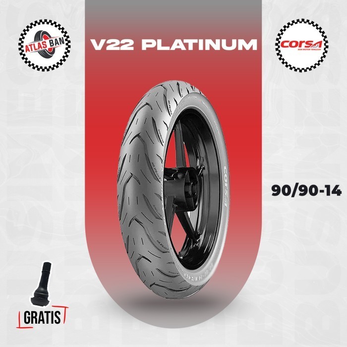 Ban Tubles Motor Matic Corsa V22 Platinum 90/90 Ring 14