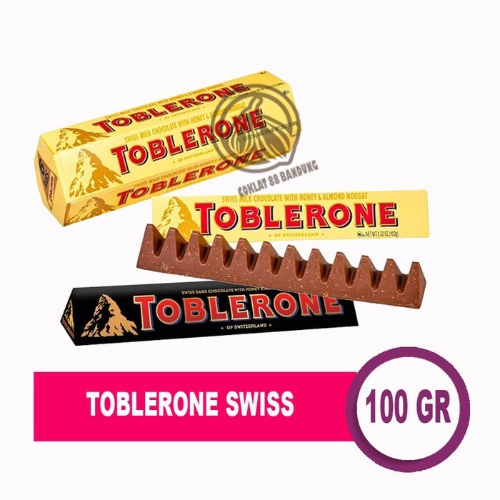 

Ready TOBLERONE 100GR MILK COKELAT, TOBLERONE DARK MILK 100 GR 100 GRAM