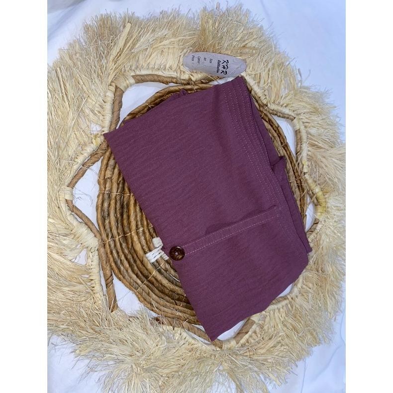 Viral Hijab Instan Bergo Maryam Crinkle Airflow L Xl Konektor Masker Ori Khr Collection Fuz-611