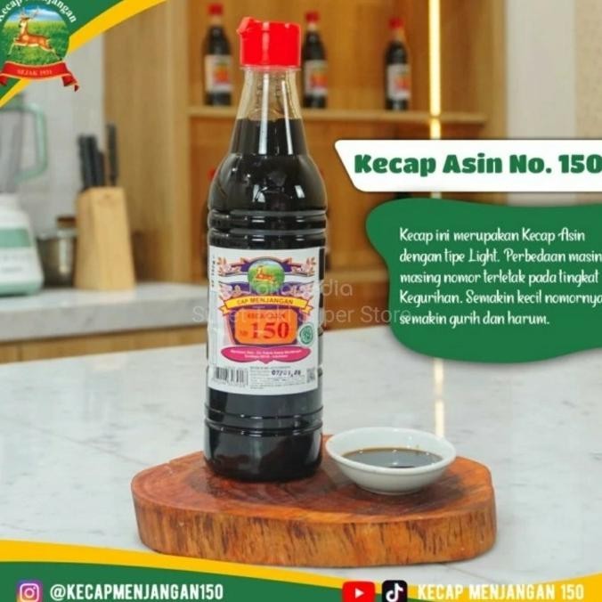 

READY STOCK KECAP ASIN 150 MENJANGAN 600ML SUPER BOTOL PLASTIK !!!!!