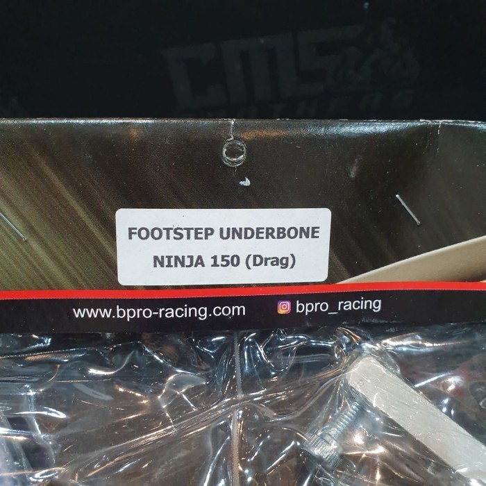 Footstep Foot Step Underbone Depan Bpro Racing Ninja R Drag Silver